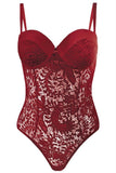 Mona Push Up Lace Teddy in 1X