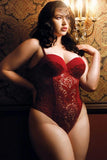 Mona Push Up Lace Teddy in 1X