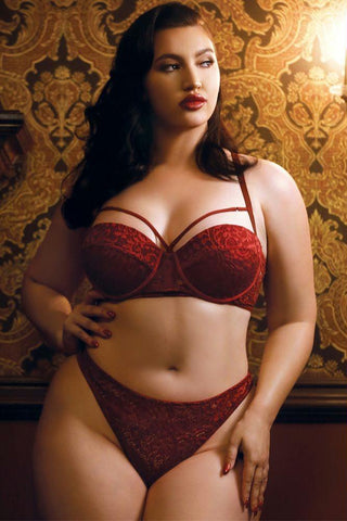 Gwen Push Up Bra & Thong in 1X