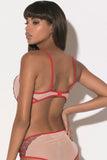 Koi Mesh Crop Top in M