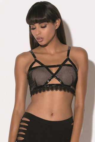 Kiko Latex Bralette in S