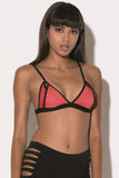Mitsu Stripe Mesh Bralette in M