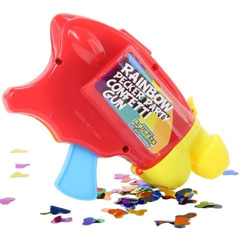 Rainbow Pecker Party Confetti Gun