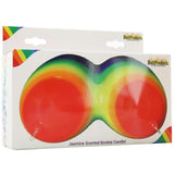 Rainbow Jumbo Boobie Candle