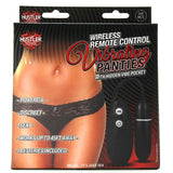Wireless Remote Vibrating Black Panties in M-L