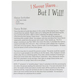 I Never Have... But I Will!