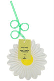 Daisy Cup and Straw