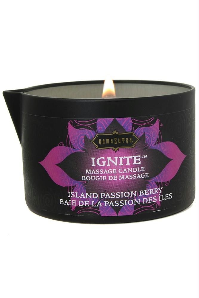 Ignite Massage Candle 6oz-170g in Passion Berry