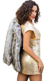 Golden Girl Sequin Mini Dress in L