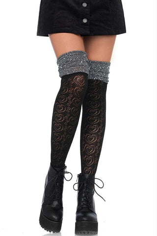 Sweetheart Knit Scrunch Socks in OS