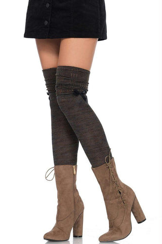 Marled Over the Knee Scrunch Socks in OS