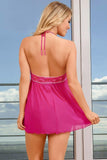 Peeking Pink Babydoll & Thong in S-M