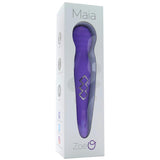 Zoe Rechargeable Dual Vibrating Wand in Neon Purple