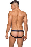 Navy Blue Bareback Jock Pocket Pouch in S-M