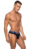 Classic Black Thong with Pocket Cavity in L-XL