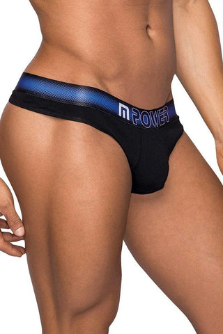 Classic Black Thong with Pocket Cavity in L-XL