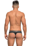 Black and Grey Reversible Thong in S-M