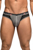 Black and Grey Reversible Thong in L-XL