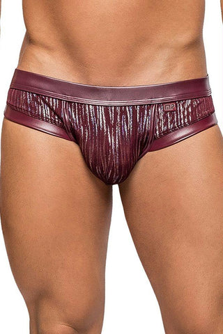 Maroon Dazzle Panel Jock in S-M