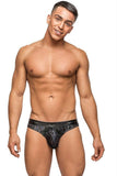 Black Dazzle Insert Thong in L-XL