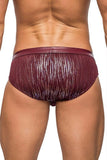 Maroon Dazzle Insert Bikini in M
