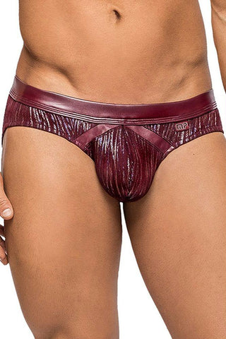 Maroon Dazzle Insert Bikini in XL