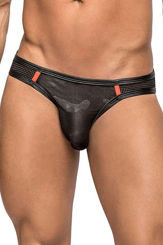 Black Camo Sport Net Bikini in M