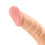 Real Skin Whoppers 8 Inch Dildo & Vibe in Flesh