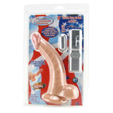 Real Skin Whoppers 8 Inch Dildo & Vibe in Flesh