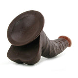 Real Skin Whoppers 8 Inch Dildo in Brown