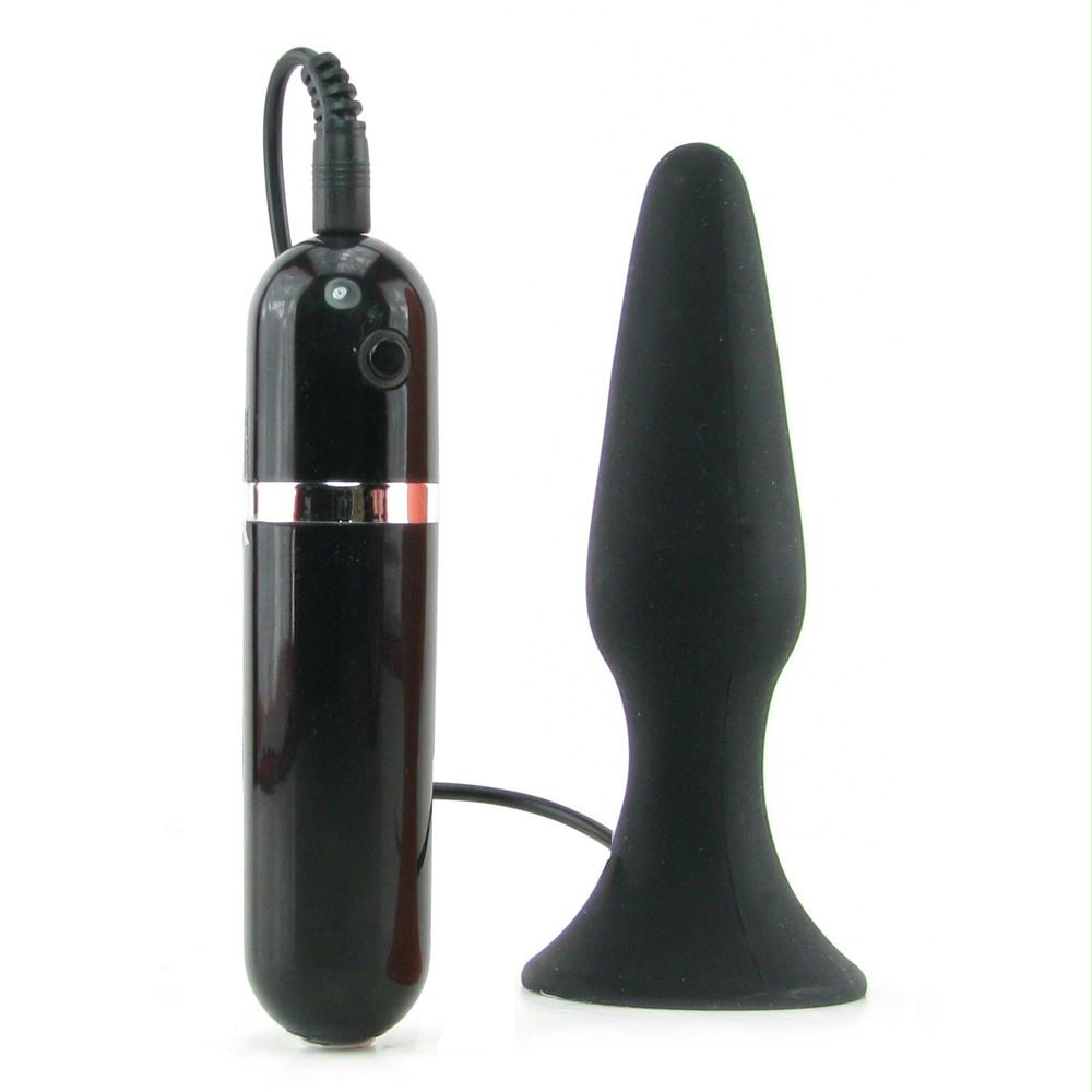 My 1st Silicone Surge Vibrating Butt Plug in Black