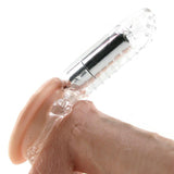 Hero Cock Ring and Clitoral Massager in Clear