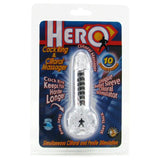 Hero Cock Ring and Clitoral Massager in Clear