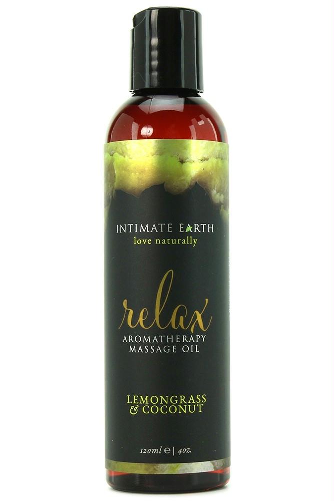 Relax Lemongrass & Coconut Massage Oil in 4oz-120ml