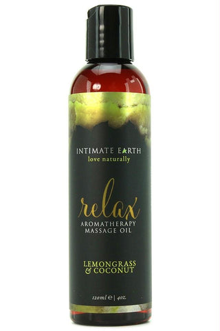 Relax Lemongrass & Coconut Massage Oil in 4oz-120ml