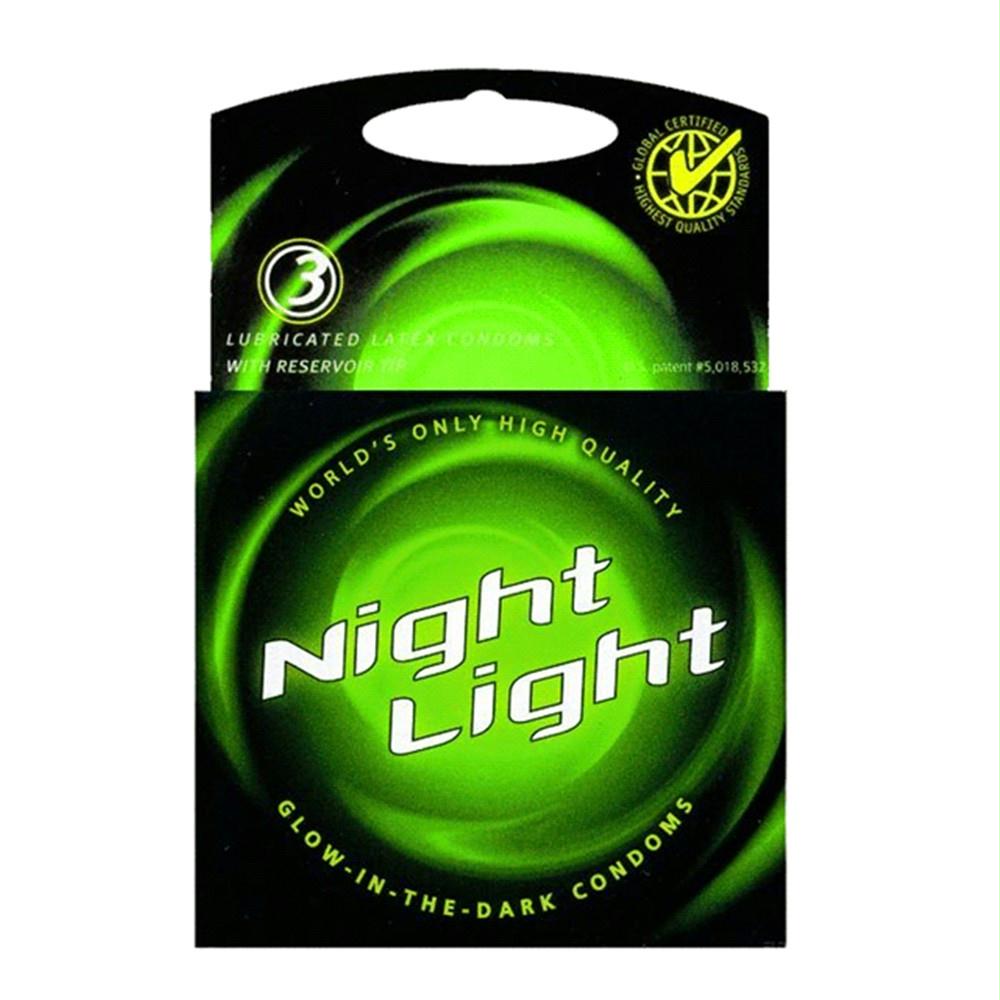 Night Light Condoms in 3 Pack
