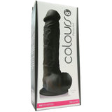 Large Silicone Colours Dildo in Black