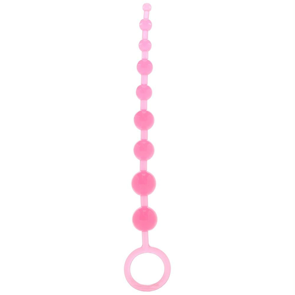Firefly Pleasure Beads in Glow-in-the-Dark Pink