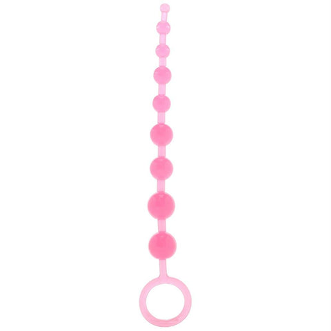 Firefly Pleasure Beads in Glow-in-the-Dark Pink