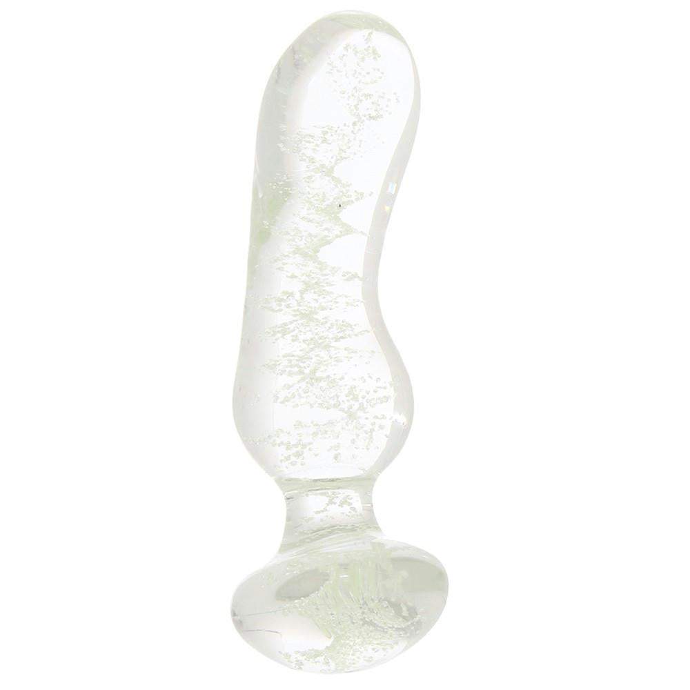 Firefly Angled Glass Plug in Glow in the Dark