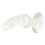 Firefly Angled Glass Plug in Glow in the Dark