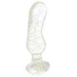 Firefly Angled Glass Plug in Glow in the Dark