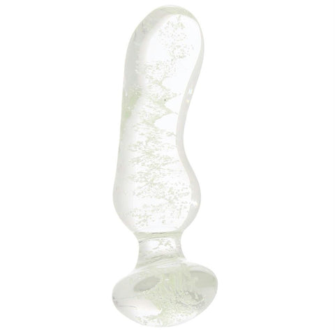Firefly Angled Glass Plug in Glow in the Dark