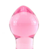 Crystal Premium Glass Small Butt Plug in Pink