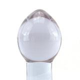 Crystal Premium Glass Medium Butt Plug in Purple