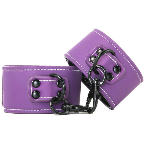 Lust Bondage Wrist Cuffs in Purple