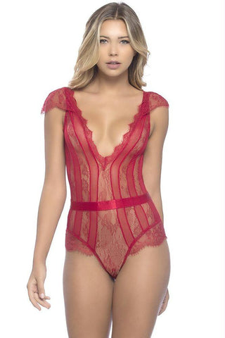 Charlette Cap Sleeve Teddy in XL