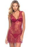Colette Rhubarb Chemise & G-String in XL