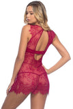 Colette Rhubarb Chemise & G-String in XL