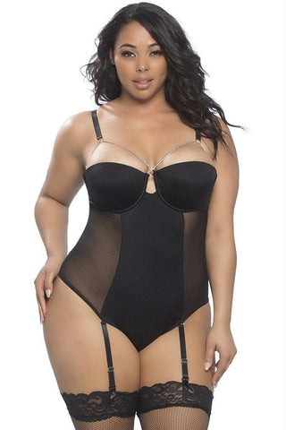 Tilda Chain Link Strappy Teddy in 4X